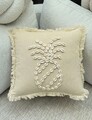 Husa de perna, DEN005, 43x43 cm, 50% BUMBAC/50% SCOICI DE MARE, Bej