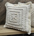 Husa de perna, Den002, 43x43 cm, 30% BUMBAC/70% SCOICI DE MARE, Bej