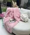 Sofa Shawl, Lolita, 150x100 cm, Poliester, Roz