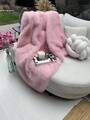 Sofa Shawl, Lolita, 200x75 cm, Poliester, Roz