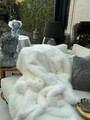 Sofa Shawl, Lolita, 200x75 cm, Poliester, Alb