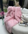 Sofa Shawl, Lolita, 200x150 cm, Poliester, Roz