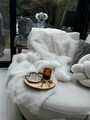 Sofa Shawl, Lolita, 200x150 cm, Poliester, Alb