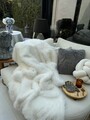Sofa Shawl, Lolita, 200x150 cm, Poliester, Alb
