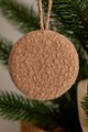 Ornament de Crăciun, 3 Lu Set, 80% POLIESTER/20% IUȚĂ, Maro