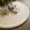 Covoras pentru brad, Yilbasi -Off White 8, Poliester, Aproape alb
