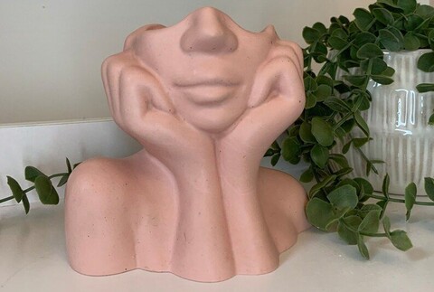 Vaza, Iskandinav Layd, Ceramica, Roz