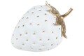 Decoratiune, Çilek Small, Poliester, Alb/Auriu