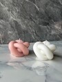 Set de lumanari, Glamour Candle 42ST, 100% SOIA, Roz/Alb
