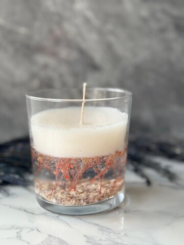 Lumanare, Glamour Candle 14M, Sticla, Alb