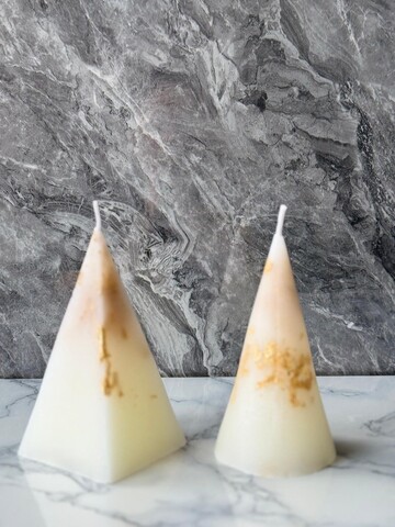 Set de lumanari, Glamour Candle 16M, 100% SOIA, Alb