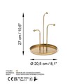 Decoratiune, Leros-B, Metal, Auriu