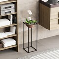 Ghiveci, GED-021-B, 22x60x22 cm, Metal, Negru/Cupru