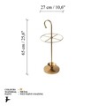 Umbrella Stand, Şemsiye, 27x27x65 cm, Metal, Auriu