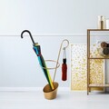 Umbrella Stand, Şemsiye, 34x23x67 cm, Metal, Auriu