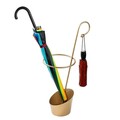 Umbrella Stand, Şemsiye, 34x23x67 cm, Metal, Auriu