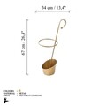 Umbrella Stand, Şemsiye, 34x23x67 cm, Metal, Auriu