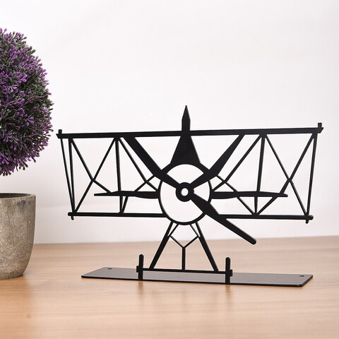 Decoratiune, Glider, 27x17 cm, Metal, Negru