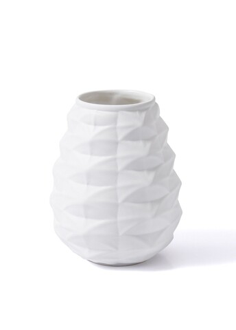 Vaza, LCA0029, 25x25x26 cm, Ceramica, Alb