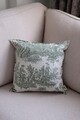 Husa de perna, BST058, 45x45 cm, Textil, Verde/Alb