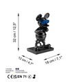 Decoratiune, Souris-4, 18x32x12 cm, Poliester, Negru/Albastru