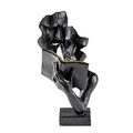 Decoratiune, Lecteur, 20x36x15 cm, Poliester, Negru