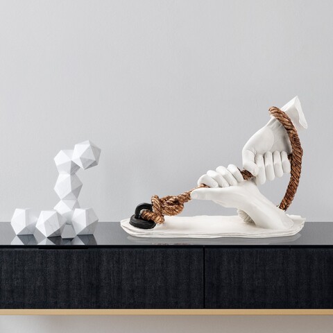 Decoratiune, Unity Of Strength Sculpture, 35x10x25 cm, Poliester, Multicolor