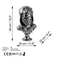 Decoratiune, Yak-040-B, Poliester, Argintiu