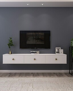 180x25.6x29.6 cm, Alb