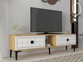 Comoda TV, Hanah Home, Yuka 150, 150x41x30 cm, PAL , Stejar Safir / Alb