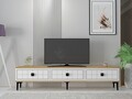 Comoda TV, Hanah Home, Yuka 180, 180x41x30 cm, PAL , Stejar Safir / Alb