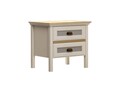 Noptiera, Hanah Home, FRN-21016, 60.4x55x44.2 cm, PAL, Crem / Stejar / Gri