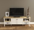 Comoda TV, Hanah Home, FRN-21025, 180.9x61.6x44.2 cm, PAL, Crem / Stejar / Gri