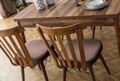 Set masa extensibila si scaune, Hanah Home, Fergana, Lemn de carpen;PAL, Maro