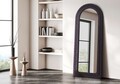 Oglinda Cheval, Hanah Home, Doga, 65x170 cm, MDF , Negru