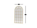 Oglinda Cheval, Hanah Home, Ovalis, 90x180 cm, Metal, Auriu