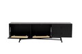 Comoda TV, Hanah Home, Nala 180, 180x55x40 cm, PAL, Negru