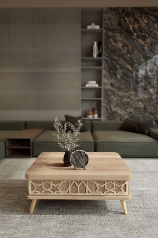 Masuta de cafea, Hanah Home, Ottowa Ada, 90x38x60 cm, PAL, Alaska