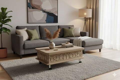 Masuta de cafea, Hanah Home, Adt, 90x40x60 cm, PAL, Alaska