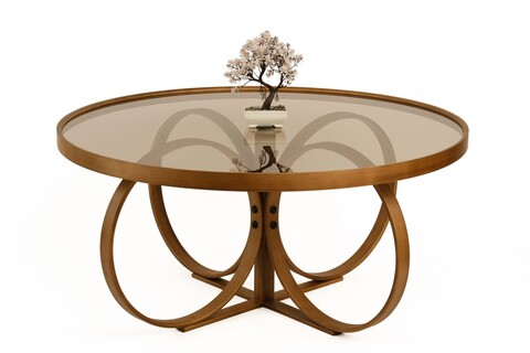 Masuta de cafea, Hanah Home, Tokyo, 100x47x100 cm, 100% SOLID BEECH WOOD, Maro