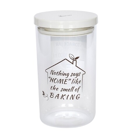 Recipient cu capac Luigi Ferrero, Verona FR-15001, sticla borosilicata/silicon, 1000 ml