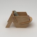 Fotoliu, Hanah Home, Bird, 70x56x54 cm, 100% BIRCH PLYWOOD, Lemn natural
