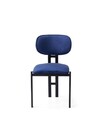 Set scaune 2 piese, Hanah Home, Muriz, Metal, Navy Blue / Black