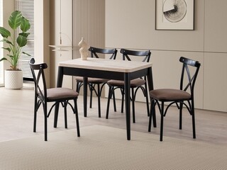 100x75x60 cm, Travertin;Negru