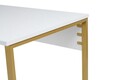 Birou, Hanah Home, Twin Study Desk, 240x74x60 cm, PAL, Alb/Auriu
