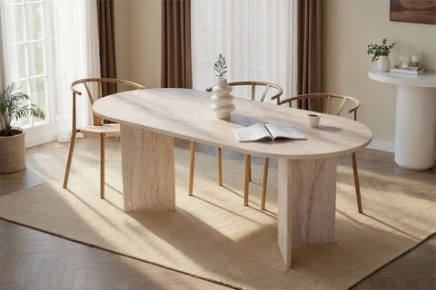 Masa, Hanah Home, Sabella, 200x75x90 cm, PAL, Travertin