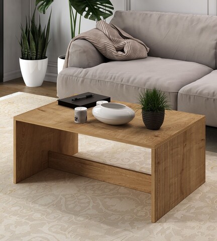 Masuta de cafea, Hanah Home, Lenna, 90x41.4x60 cm, PAL, Maro