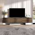 Comoda TV, Hanah Home, Hege, 180x44.6x30 cm, PAL, Nuc / Negru