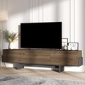 Comoda TV, Hanah Home, Hege, 180x44.6x30 cm, PAL, Nuc / Negru