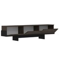Comoda TV, Hanah Home, Hege, 180x44.6x30 cm, PAL, Nuc / Negru